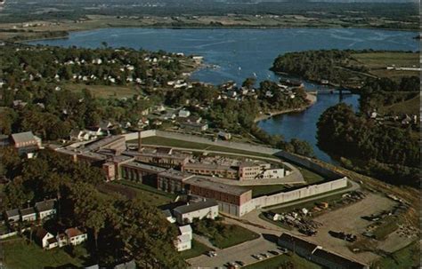 Air View Of Maine State Prison Georges River And Harbor Thomaston Me
