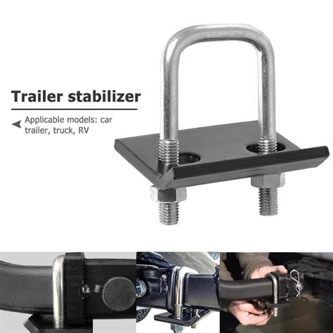 U Bolt Heavy Duty Anti Rattle Stabilizer Hitch Tightener Lock Down Tow Clamp For Trailer RV
