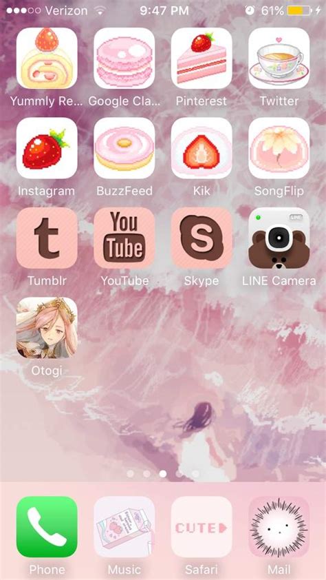 Aesthetic Icons For Apps Pink Aesthetic Cute Font