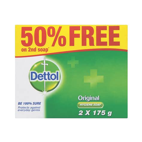 Antibacterial soap that protects against a wide range of unseen bacteria. Dettol Original Hygiene Bar Soap | Dettol