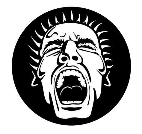 Screaming Face Vector Image Freevectors