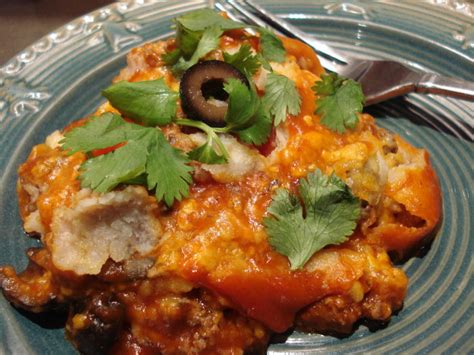 Get all the flavors you love with traditional enchiladas without having to do all the work by making this easy slow cooker chicken enchilada stack. Crock-Pot Slow Cooker Enchilada Casserole Recipe - Food.com