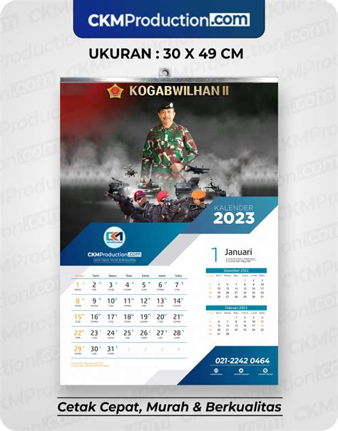 Harga Kalender Dinding Ukuran 31 X 49 Cm Ckm Production