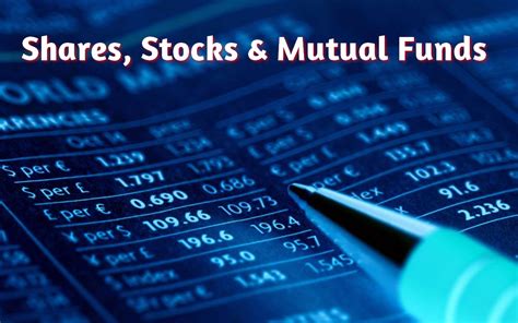 Difference between Shares, stocks and Mutual Funds