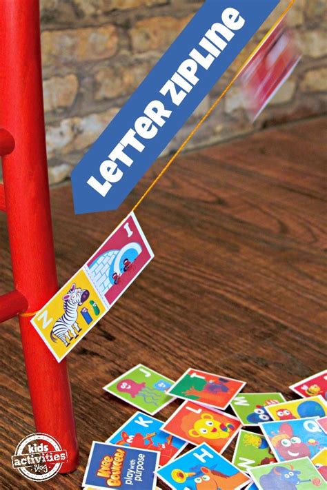 LETTER ZIPLINE WITH AWESOME FREE ALPHABET PRINTABLE FOR KIDS - Kids