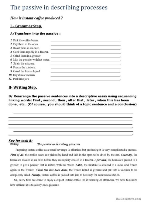 The Passive In Describing Processes English Esl Worksheets Pdf And Doc