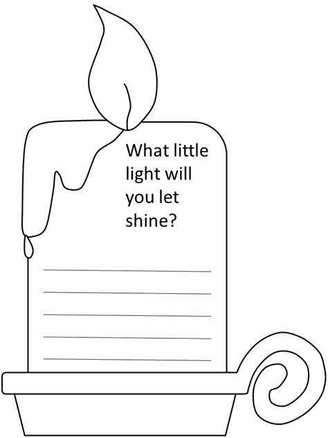 ⭐ free printable jesus coloring book. Let Your Light Shine - Template - SundaySchoolist