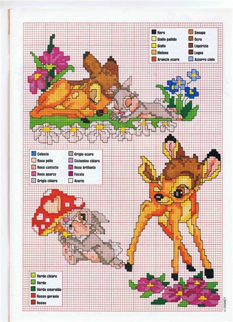 Printable cross stitch patterns bambi. Bambi and the bunny cross stitch pattern - free cross ...
