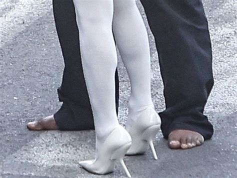 Kanye West Goes Barefoot Gets Handsy With Wife Bianca Censori