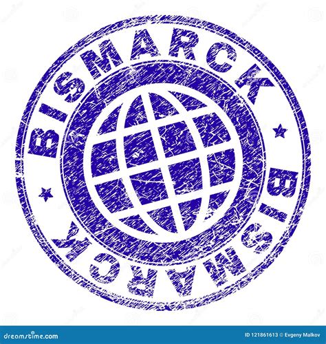 Scratched Textured Bismarck Stamp Seal Stock Vector Illustration Of