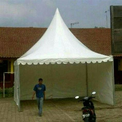 Tenda Sarnafil/Tenda Kerucut uk 3x3 + full tutup | Shopee Indonesia