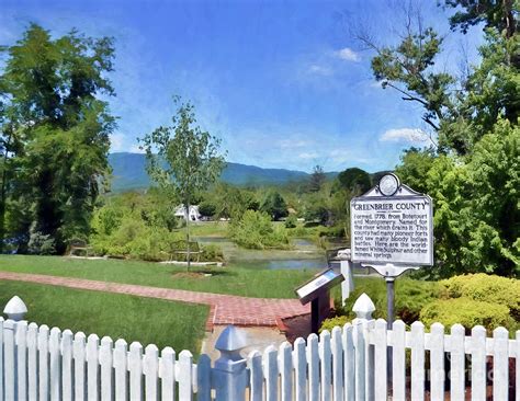 Greenbrier County Historical Marker In Alderson West Virginia