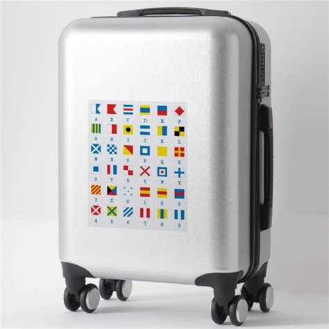 Some letters—m and n, b and d—are easy to mistake for each other. Nautical Flags Maritime Signals Alphabet Sticker | Zazzle ...