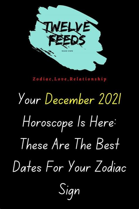 Your December 2021 Horoscope Is Here These Are The Best Dates For Your