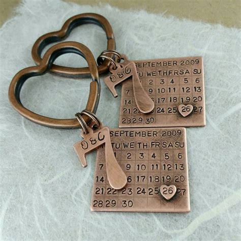 His Hers Now Available With Any Number Charm Copperanniversary
