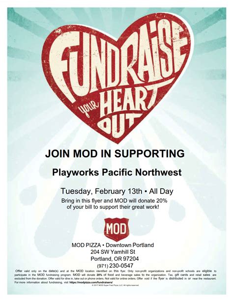 MOD Pizza Fundraiser for Playworks - Pacific Northwest