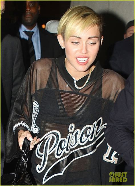 Miley Cyrus Saturday Night Live After Party In Sheer Outfit Photo