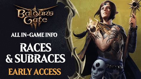 Baldurs Gate 3 Races Guide All Races And Subraces In Bg3 Early Access