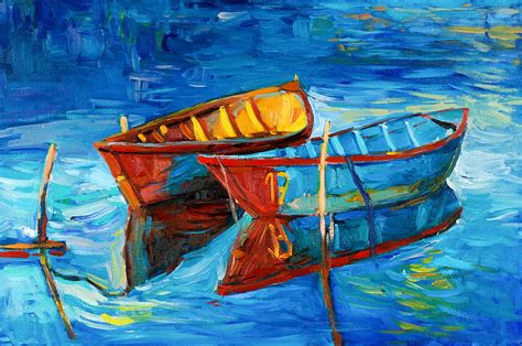 Boats By Ivailo Nikolov Painting By Boyan Dimitrov Fine Art America