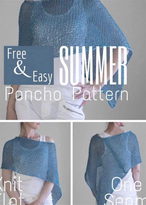 Summer Poncho Knitting Pattern — All Knitting Ideas