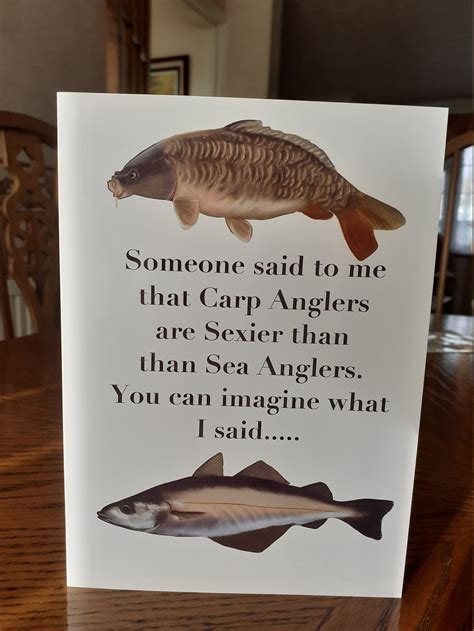 Funny Fishing Birthday Card For All Sea Anglers Or Fishermen Etsy