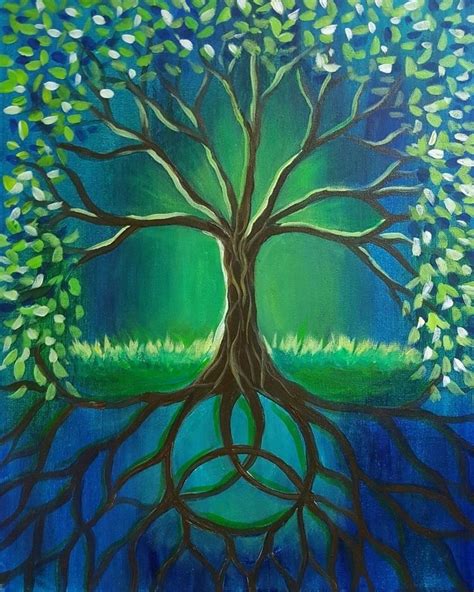 20 Tree Drawing And Painting Ideas Acrylic Painting Trees Tree Of Life