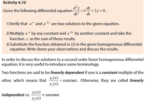 Course Subsidiary Mathematics Topic Unit 4 Ordninary Differential