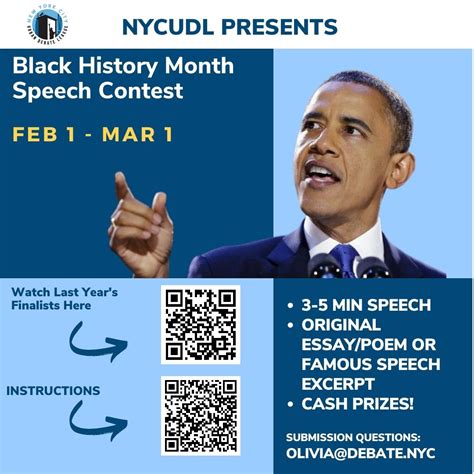 Black History Speech Contest Begins Today New York City Urban Debate