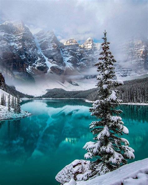 Winter In Moraine Lake Canada Mostbeautiful Iphone Blog Nature