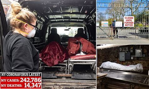 Coronavirus Us Grim Photos Show New York Coping With Dead Daily Mail