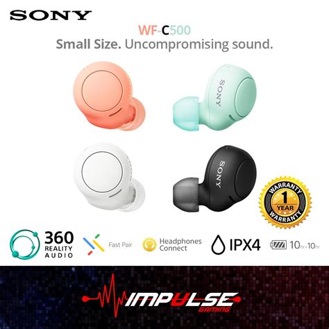 Sony Wf C500 Bluetooth Truly Wireless In Ear Earphones Shopee Malaysia