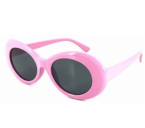 Clout Goggles Rapper Glasses Sunglasses Fancy Dress Pink Oval Shades