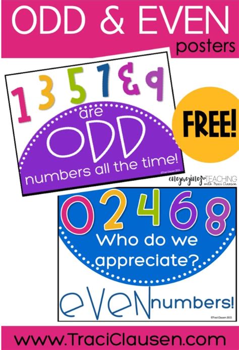 Odd And Even Numbers Fun Activities For Second Graders Smiling And