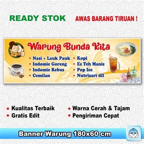 Jual Banner Spanduk Warung Kopi Warkop Di Lapak Kyros Store Bukalapak