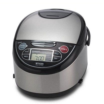 Tiger Jax T U K Cup Uncooked Micom Rice Cooker With Food Steamer