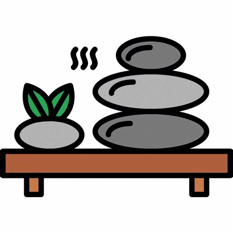 Hot Stone Massage Spa Stones Treatment Yoga Icon Download On Iconfinder