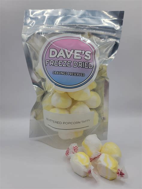 Buttered Popcorn Taffy Daves Freeze Dried