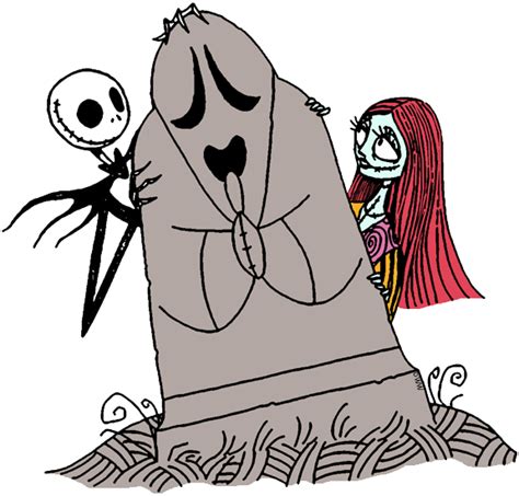 Jack Skellington And Sally Clip Art From The Nightmare Before Christmas