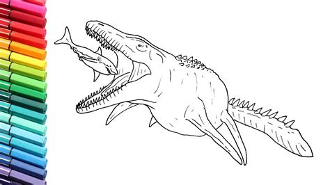 Indominus Rex Mosasaurus Jurassic World Coloring Pages Sexiz Pix