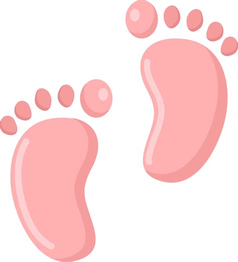 Colorful Footprints Clipart Free
