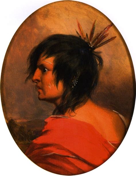 Indian Brave Vintage Artwork By Charles Deas 12x8 Art Paintings For