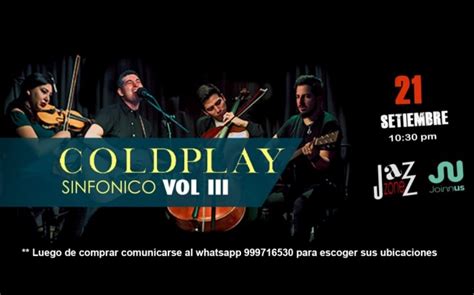 Coldplay Sinfónico Vol Iii Pedro Reyna Acoustic 4 Joinnus