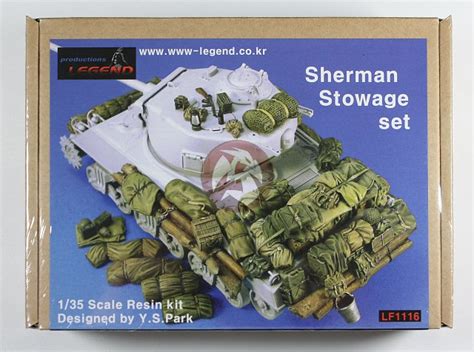 Legend 135 Sherman Tank Stowage And Accessories Set Wwii Resin Detail