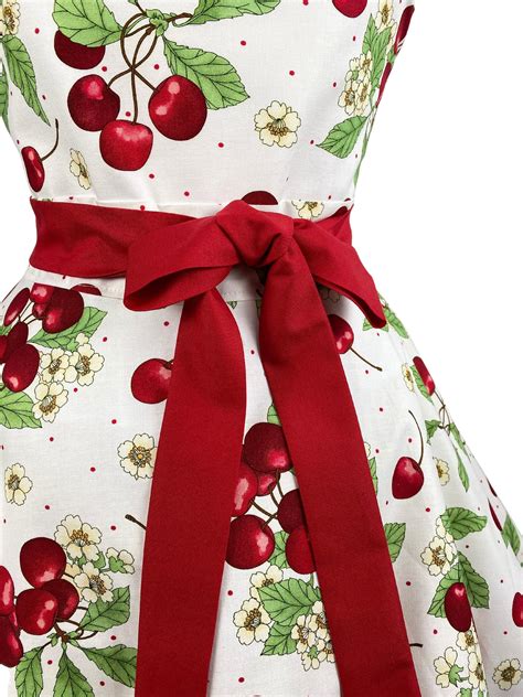 womens cherries sexy retro apron personalized t for wife etsy