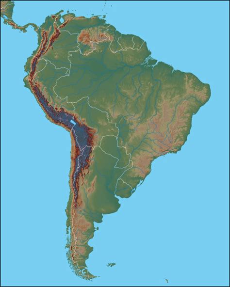 Free Printable Maps South America Physical Map Print For Free