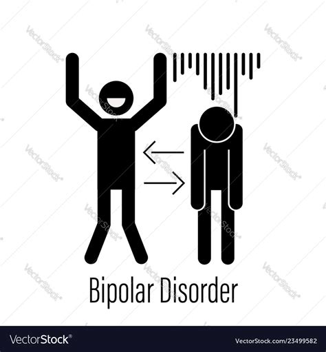 Bipolar Mental Disorder Icon Royalty Free Vector Image