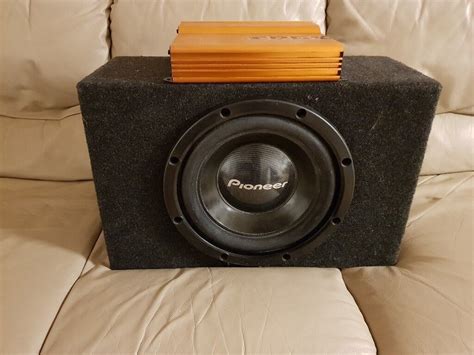 Car Active Subwoofer Pioneer 1000 Watt 12 Inch Bass Box With Build In