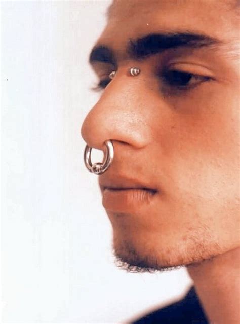 Cool Boys In Leather Nose Ring And Septum Piercing Facial Piercings