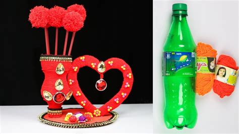 Diy Best Out Of Waste Plastic Bottle Craft How To Make Flower Vase