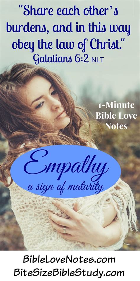 1 Minute Bible Love Notes Empathy
